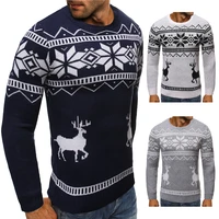 male thin fashion brand sweater for mens cardigan slim fit jumpers knitwear warm autumn christmas deer sweater casual clothing