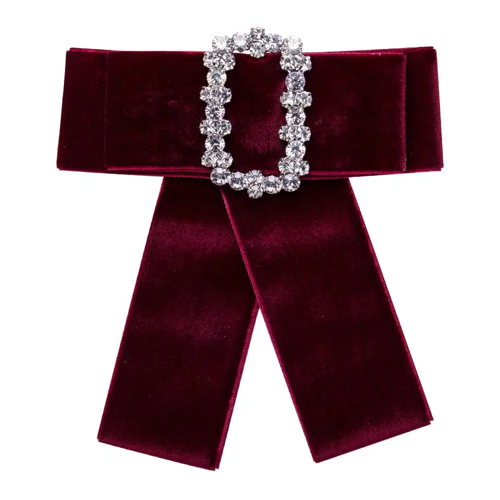 Новые женские броши с длинной лентой и большим бантом брошь со стразами