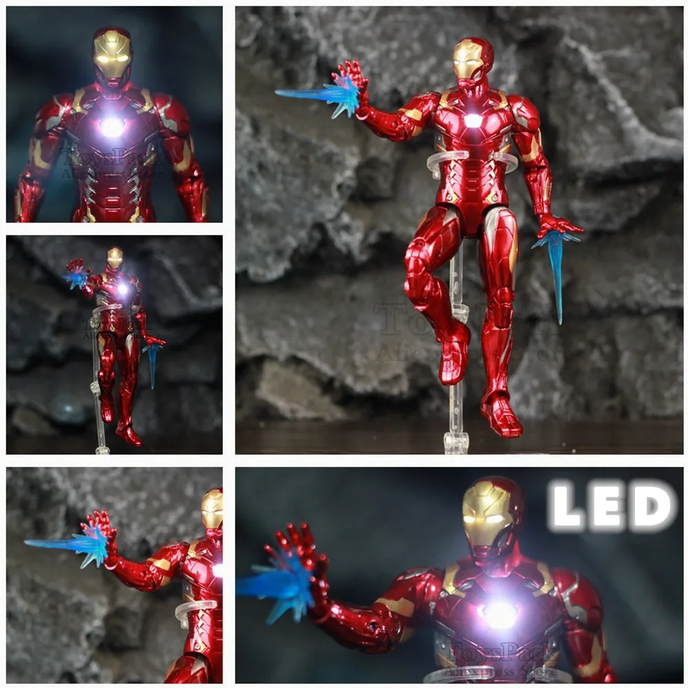 

Экшн-фигурка из фильма Marvel Железный человек 17 см, кукла из серии Тони Старк, легенды мстителя, Железного человека 3, Бесконечная война, MK43, ZD И...