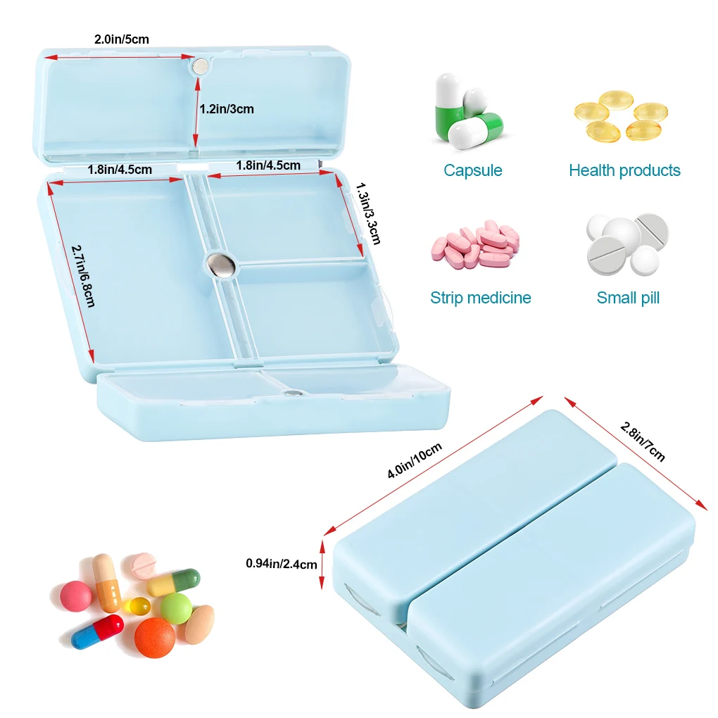 1PC Weekly Pill Box 7 Days Foldable Travel Medicine Holder Tablet Storage Case Container Dispenser Organizer Tools | Дом и сад