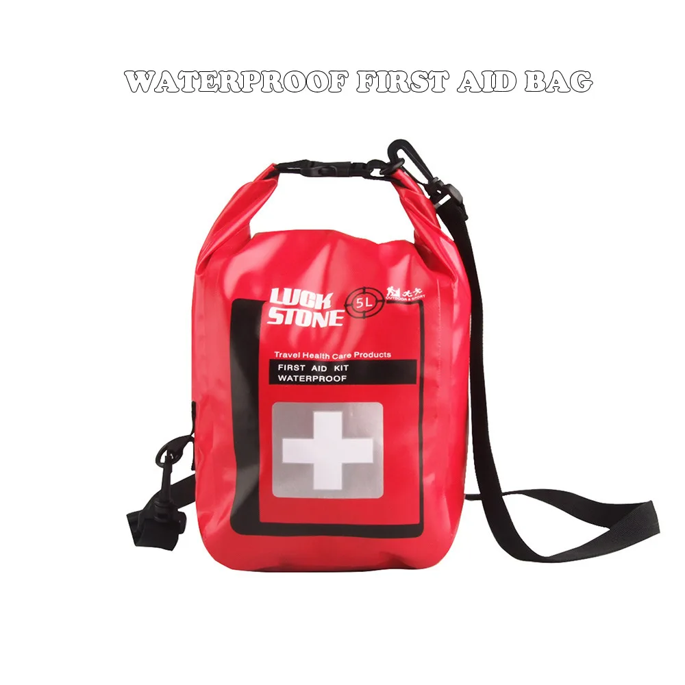 New 5L Large Waterproof First Aid Kit Bag Portable Emergency Kits Case Only For Outdoor Camp Travel Emergency Medical Treatment