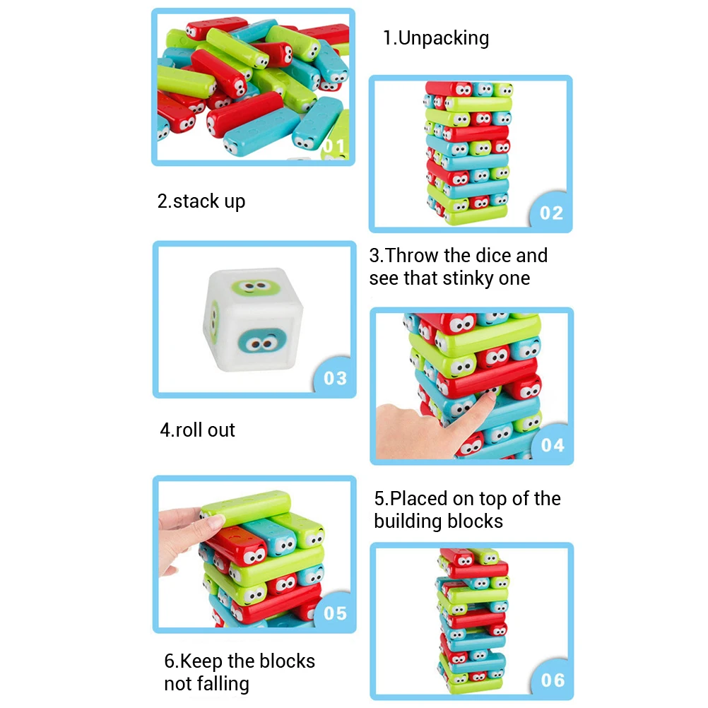 30 шт. детская стек высокая модель строительные блоки интеллектуальные игрушки