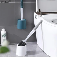 bathroom automatic liquid outlet cleaning brush wall mounted free punch toilet brush household items bathroom accessories