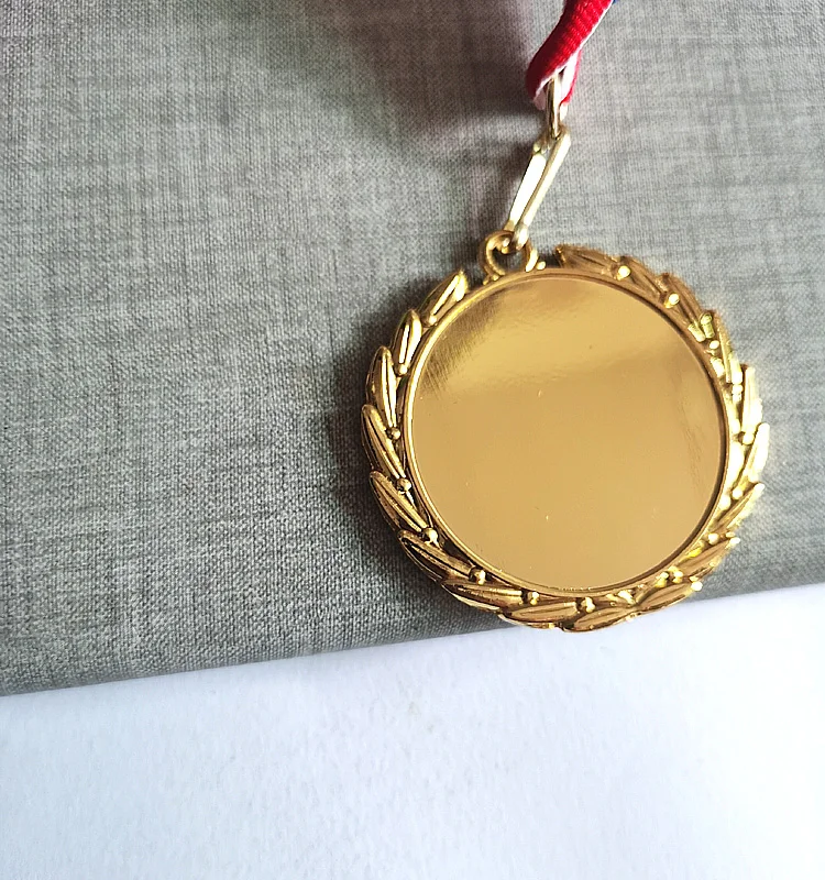 Пустые медали из пшеничной бахромы золотая медаль серебряная и цветная Branze