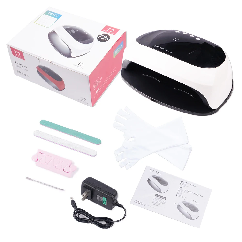 Сушилка для нейл-арта 72 Вт мощная УФ умная лампа светодиодный Гель-лак