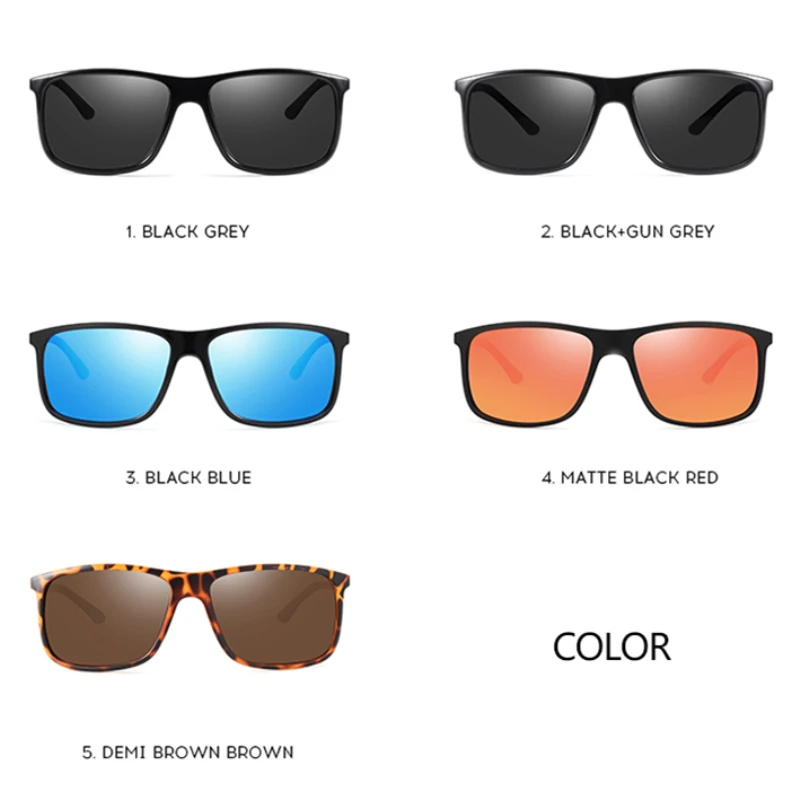 Мужские солнцезащитные очки MSETOUTM классические поляризационные из алюминия и