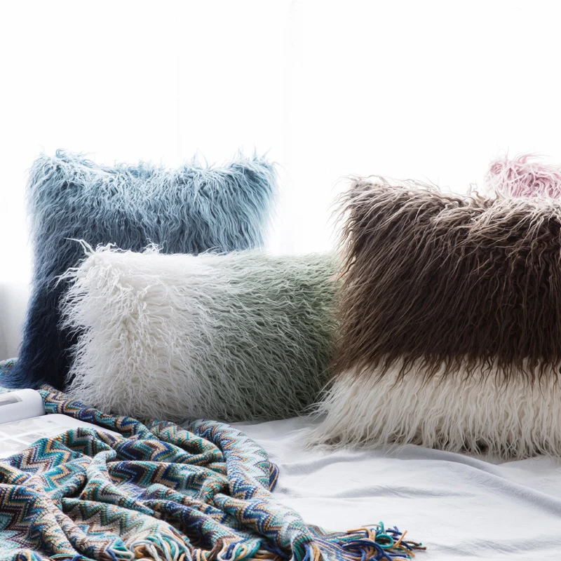 Ins Nordic Pillow Back Cushion Long Plush Sofa Backrest for Bed Toys Living Room Cushions Cojines Gift FK147 | Дом и сад