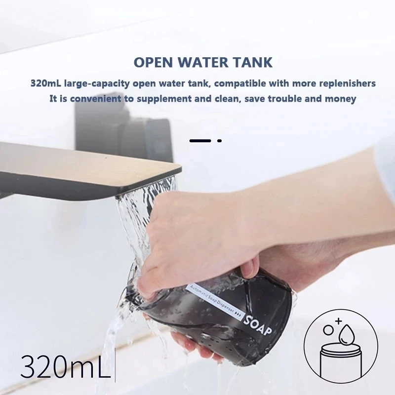 

Xiaomi Automatic Soap Dispenser USB Charging 320ml Liquid Soap Dispenser Touchless Infrared Foam Soap Dispenser Hand Sanitizer