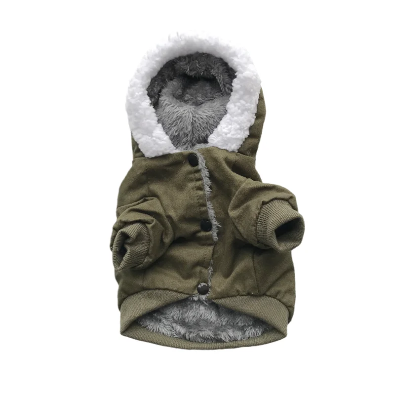 Роскошная зимняя куртка для собак в винтажном стиле маленькой собаки кошки Щенок