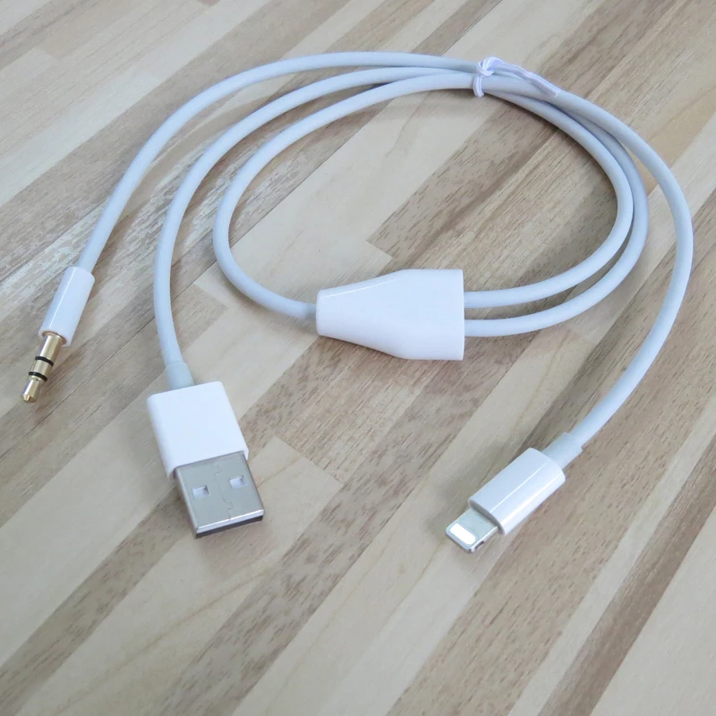 50 см 3 5 футов 8pin до мм аудио и usb кабель для зарядки XS XR X 8 7 plus|Кабели VGA| |