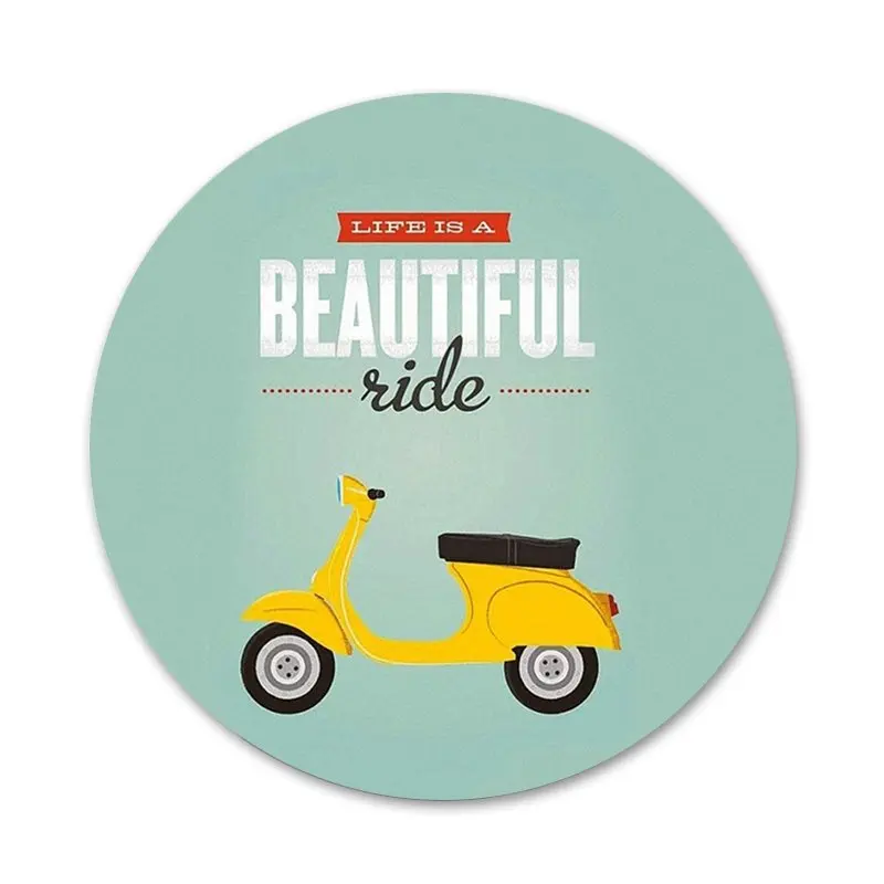 Vespa Значки для скутера значки одежды рюкзака украшение 58 мм |