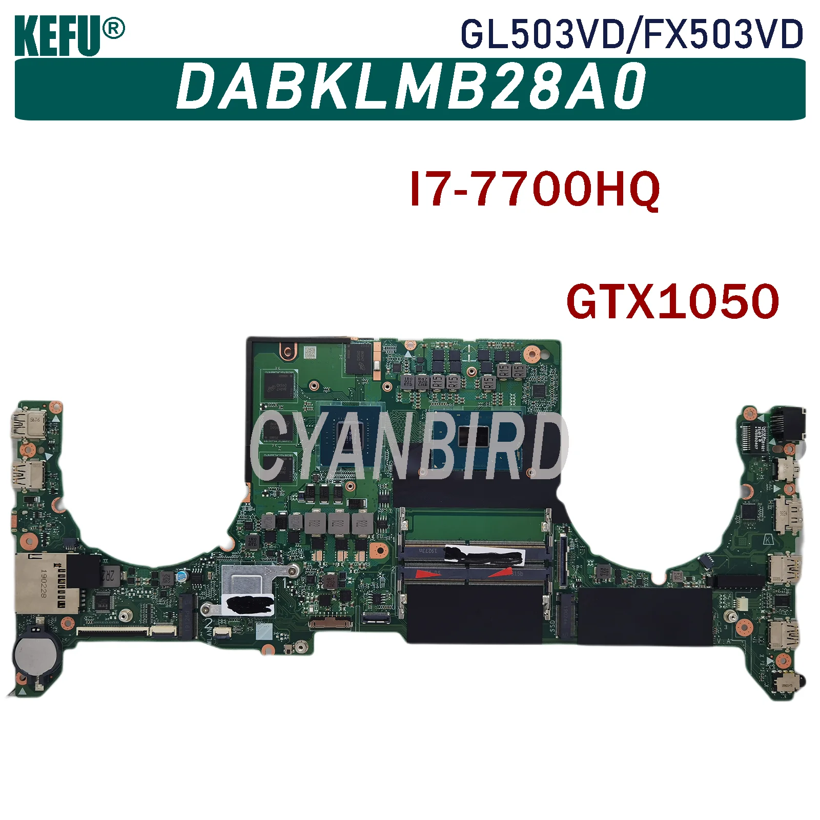 

Материнская плата KEFU DABKLMB28A0 Материнская плата ASUS FX503VD GL503VD FX63V для ноутбука GTX1050 100% ТЕСТ ОК