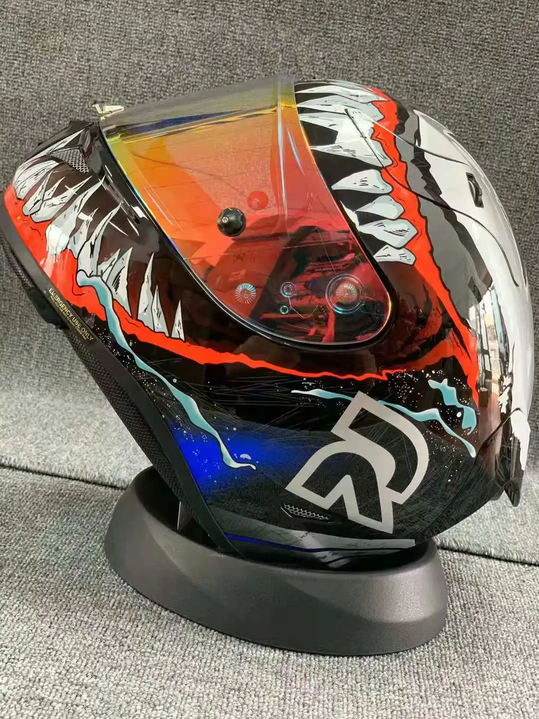 Мотоциклетный шлем на все лицо мотоциклетный с Веном всесезонный для мотокросса