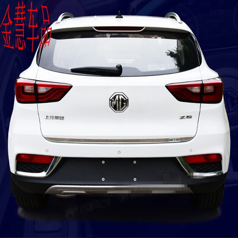 Для Mg Zs 2017 -2018 хром задний багажник багажника задняя крышка-дверца загрузки