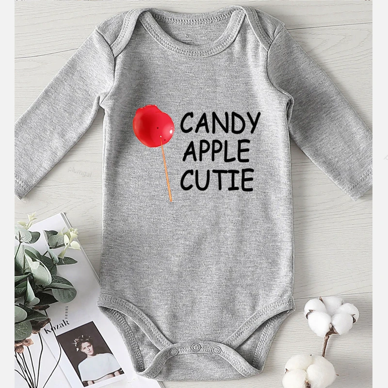 Одежда для новорожденных Комбинезоны маленьких девочек из хлопка конфетного