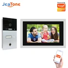 Видеодомофон Jeatone, Wi-Fi, сканер отпечатков пальцев, 10 дюймов, Full Touch 720P