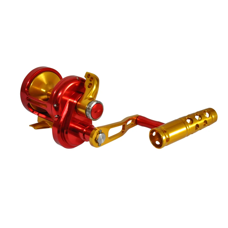 ORJD Jigging Reel Lightweight Conventional Reel Lever Drag Reel Aluminum Full Metal Jig Reel 6.3:1 35kg Drag Force Sport Reel