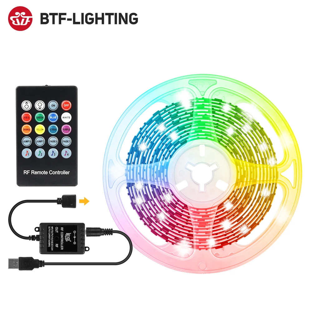DC5V USB Светодиодная лента лампа 5050 RGB гибкий светодиодный задний светильник 1 м 2 3 HD