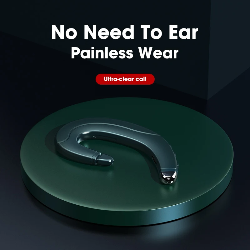 New TWS Headphone Bluetooth 5.0 Wireless Bone Conduction Earphone Handsfree Headsets With Microphone For Xiaom Huawei | Электроника