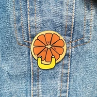 cute acrylic brooch for women vintage lapel pins grapefruit badges clothes accessories jewelry gifts