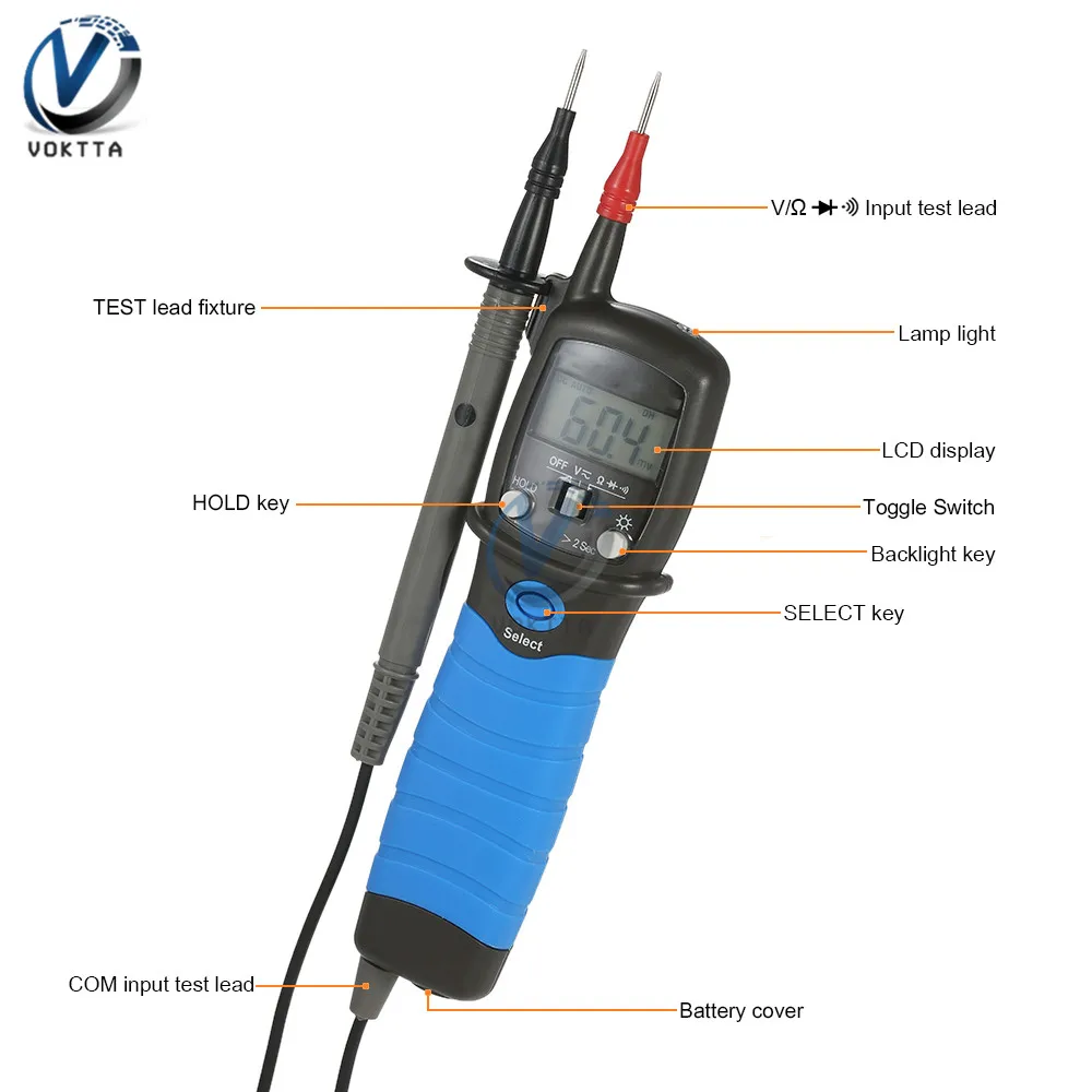 Портативный цифровой мультиметр в виде ручки измеритель сопротивления