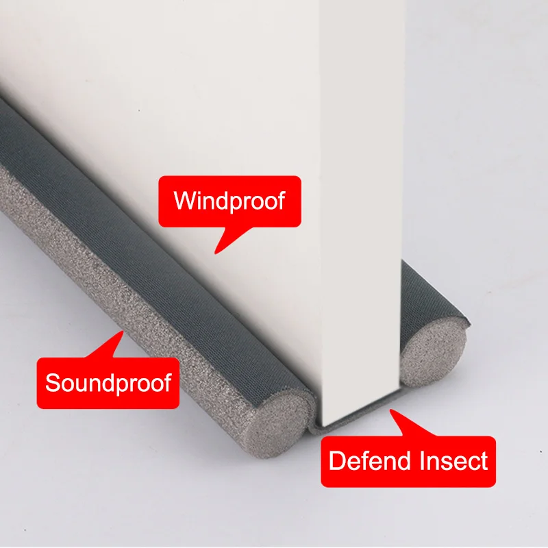 door seal soundproofing door bottom weatherstrip windproof door house foam insulation keep warm bedroom accessories free global shipping