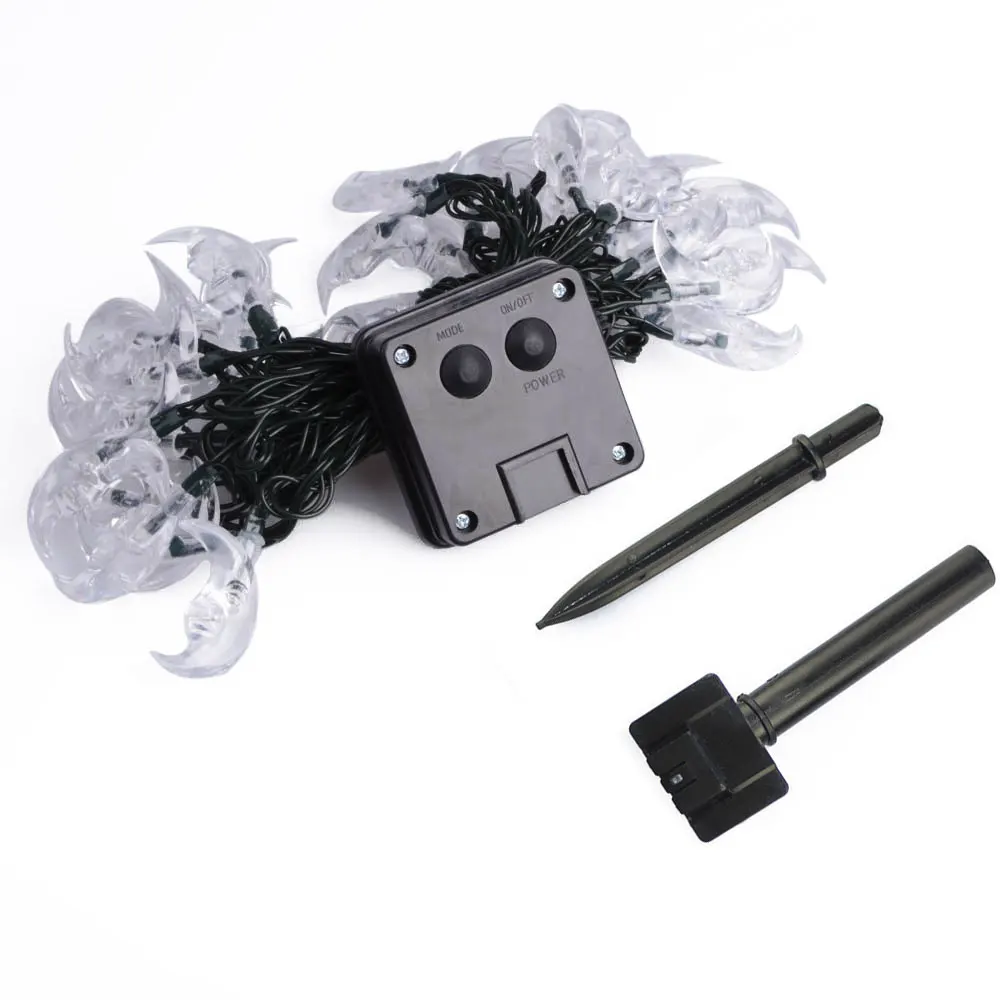 Светодиодный светильник в форме Луны сказочные огни на солнечных батареях