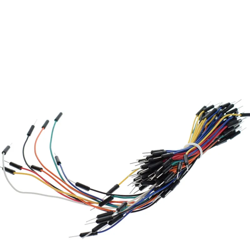 65pcs jumper wire Макетная плата для Arduino UNO макетная плата 830 Puntos прототип 400 Solderless 3,3/5 V Блок питания Соединительный кабель комплект проводов - Цвет: 65pcs jumper wire