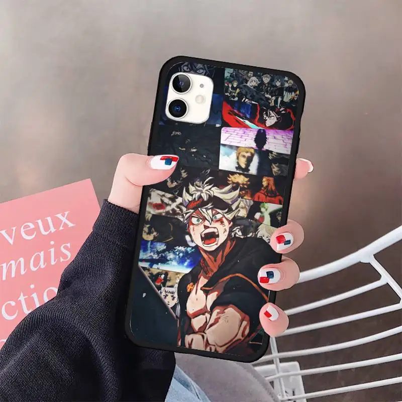 

Japan anime Black Clover Phone Case for iPhone 11 12 pro XS MAX 8 7 6 6S Plus X 5S SE 2020 XR mini