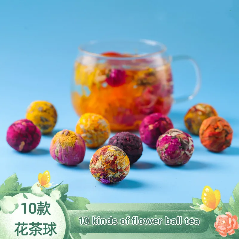 2020 подарочный набор для цветочного чая ручной работы с 10 видами цветочных чайных