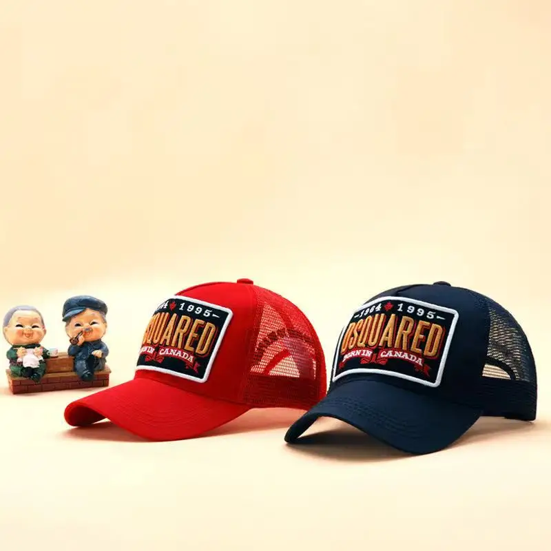 

2021 DSQICOND2 High Quality Mesh Baseball Caps Cotton DSQ Letters Cap Men Women Embroidery Design Hat Trucker Snapback Cap Dad