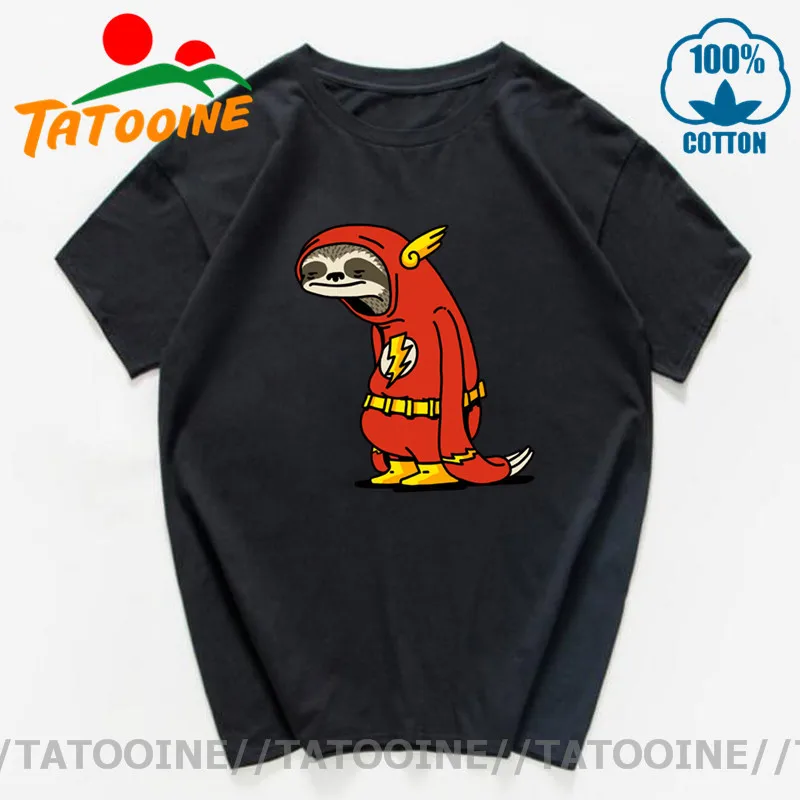 ТАТУИН Забавный ленивый Ленивец футболка для мужчин юмористический мультфильм