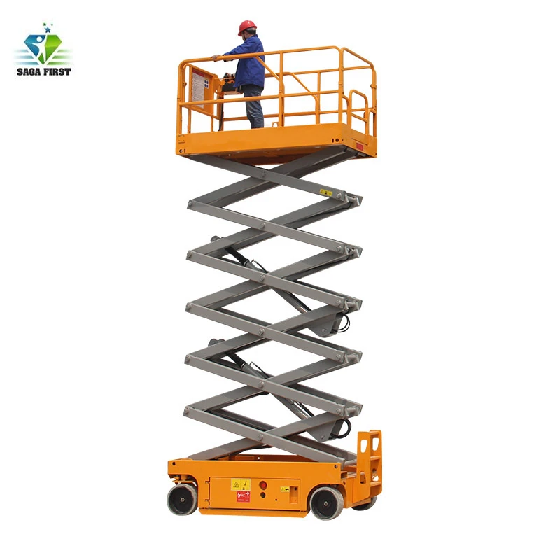 Высококачественный самоходный ножничный подъемник 8 м по акции |