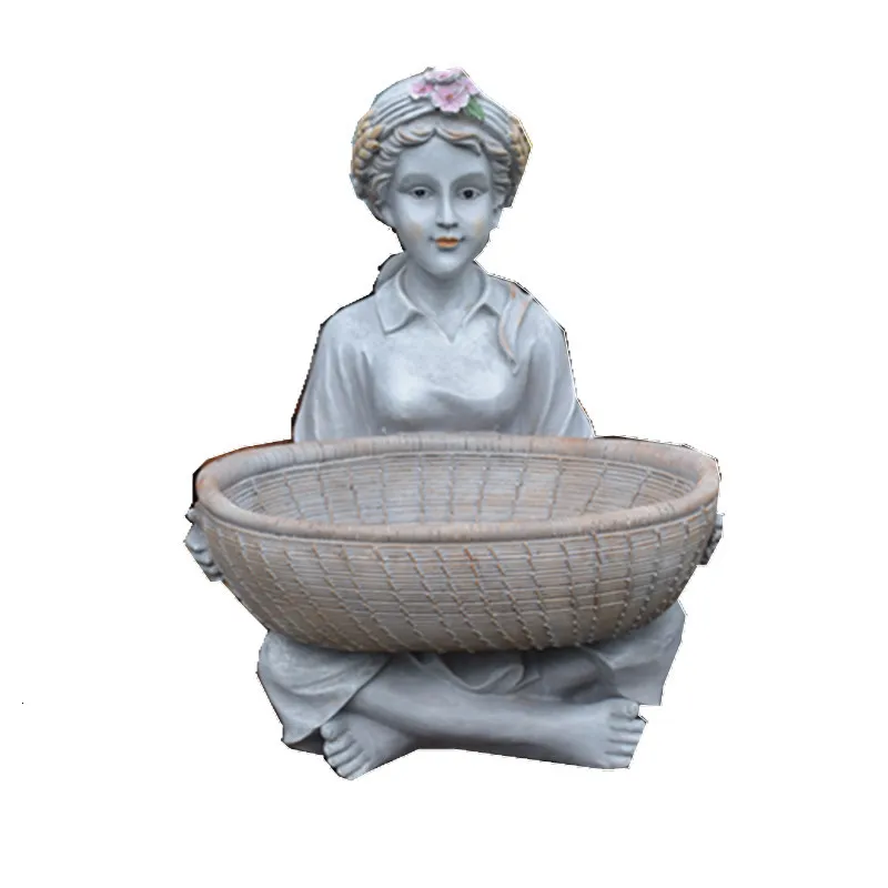 

Garden Creative Girl Beautiful Flower Pot Large Decorative Decoration Backside Garden Balcony Villa Decorative Flower Pot