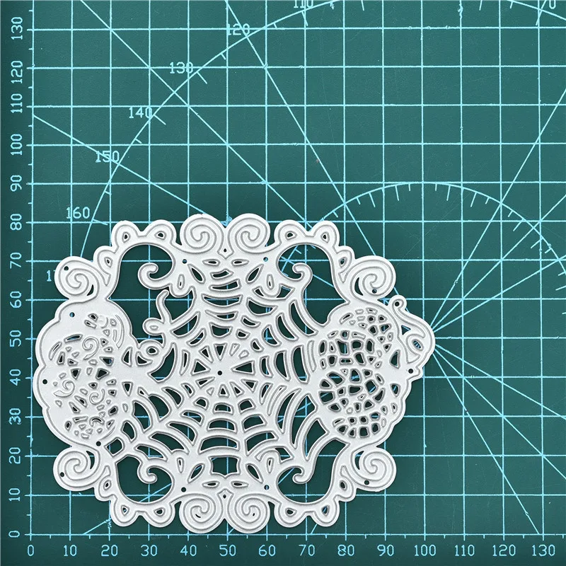 Eastshape Хэллоуин металлические режущие штампы паук веб трафареты сделай сам для