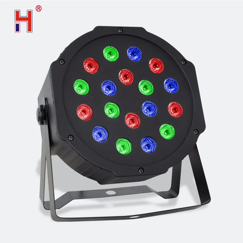 Dmx светодиодный плоский прожектор для 18X3W RGB сценический снизу вверх Лира стирка
