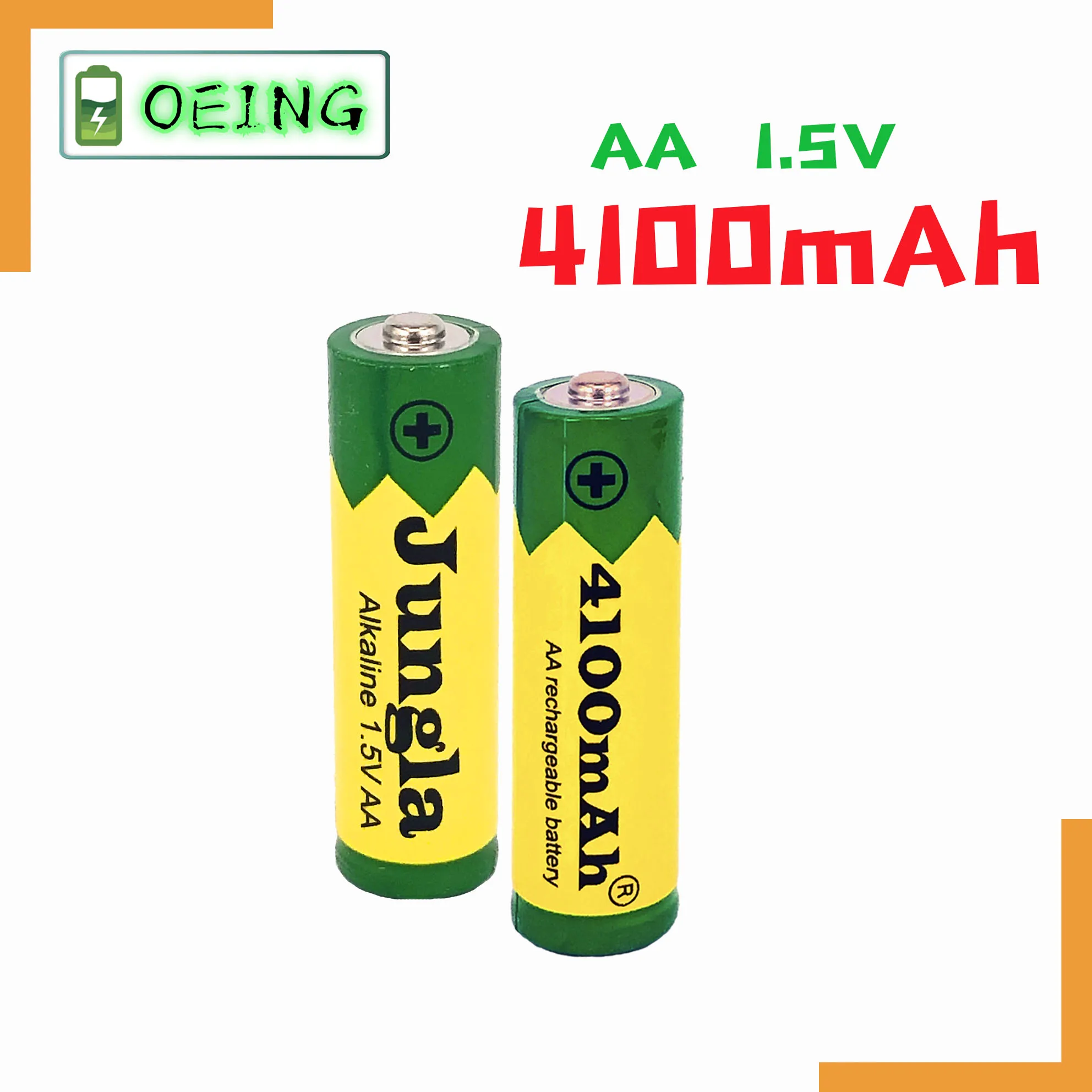 

100PCS 1.5V AA battery 4100mAh Rechargeable battery NI-MH 1.5 V AA battery for Clocks mice computers toys so on+free shipping