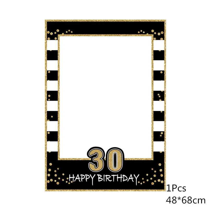 30th Chicinlife 30/50th/60th с днем рождения Photo Booth Prop юбилей день Рождения Вечеринка мужчина женщина стиль подарок смешной декор поставки - Цвет: 30th