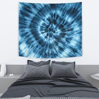 blue tie dye wall tapestry 3d printed tapestrying rectangular home decor wall hanging