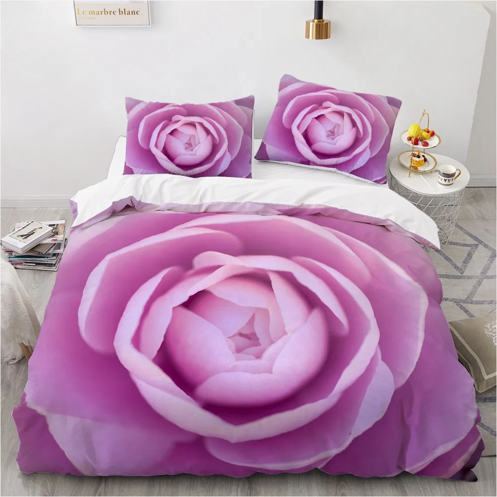 3D Custom Bedding Sets Flower Plant Duvet Quilt Cover Set Comforter Bed Linens Pillowcase King Queen Full Double Home Texitle - купить по