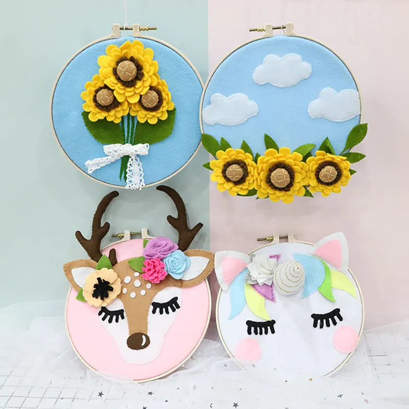 Meian НЕОБРАБОТАННАЯ детская комната ручной работы войлочные поделки животные с