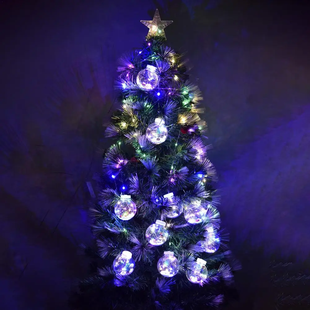 

Рождественская гирлянда с 10 шариками, 3 м, 2021 рождественских шариков, Рождественская занавеска, светящаяся гирлянда IP65, уникальная светодио...