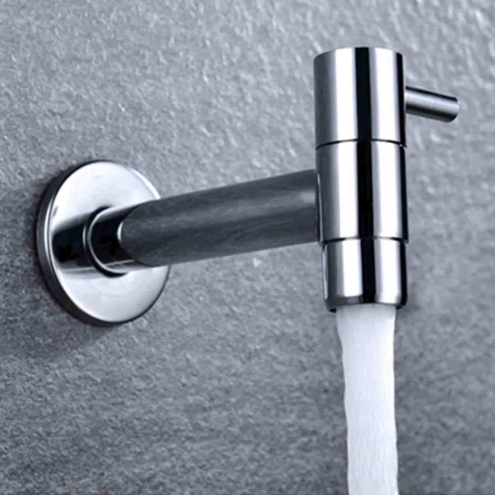 

Wall Mounted Small Tap Decorative Garden Faucet Long Washing Machine Water Tap G 1/2 Inch Male Thread Washing Machine Faucets