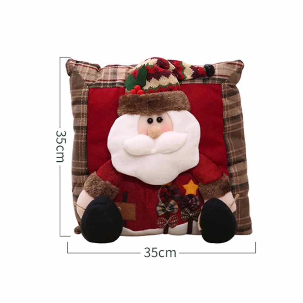 

1Pc Christmas Pillow Cute 3D Snowman Pillow Adorable Christmas Throw Pillow Christmas Decoration Christmas Pillow