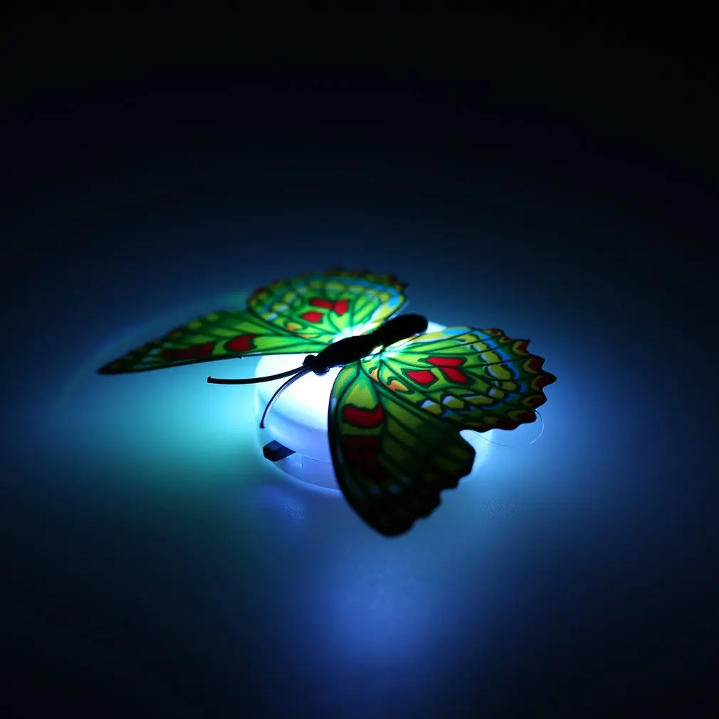 Цветной СВЕТОДИОДНЫЙ светильник в форме бабочки Настенный декор для детской