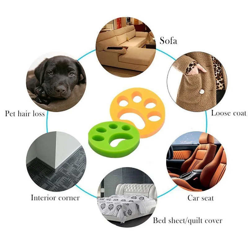 

Pet Hair Remover Washing Machine Laundry Reusable Fur Catcher Cat and Dog Plush Hair Remover Cleaning Artifact Pet Cat Cleaner