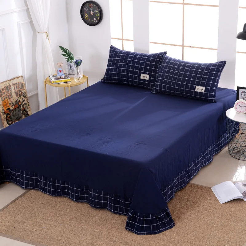 Claroom красная клетчатая юбка-кровать простая Мягкая юбка для кровати Комплект