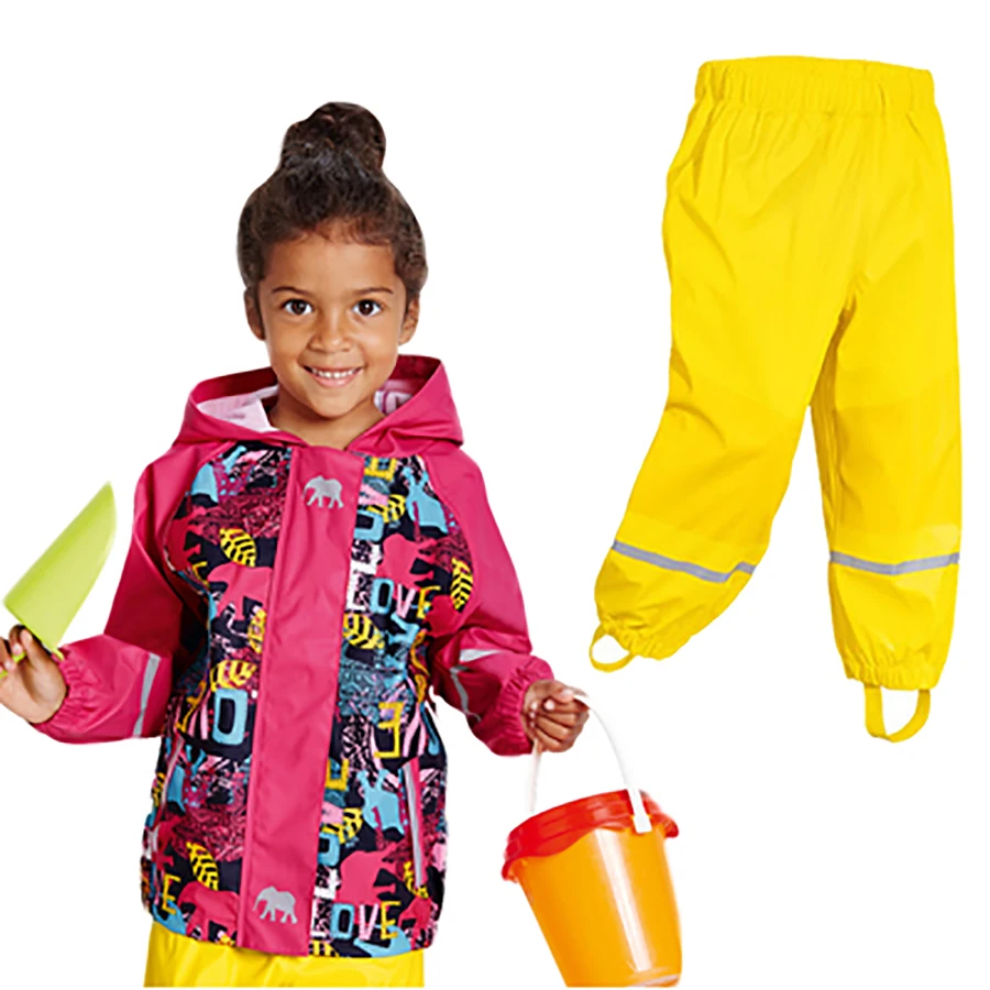 Уличный детский дождевик накидка пончо водонепроницаемая ветровка пальто