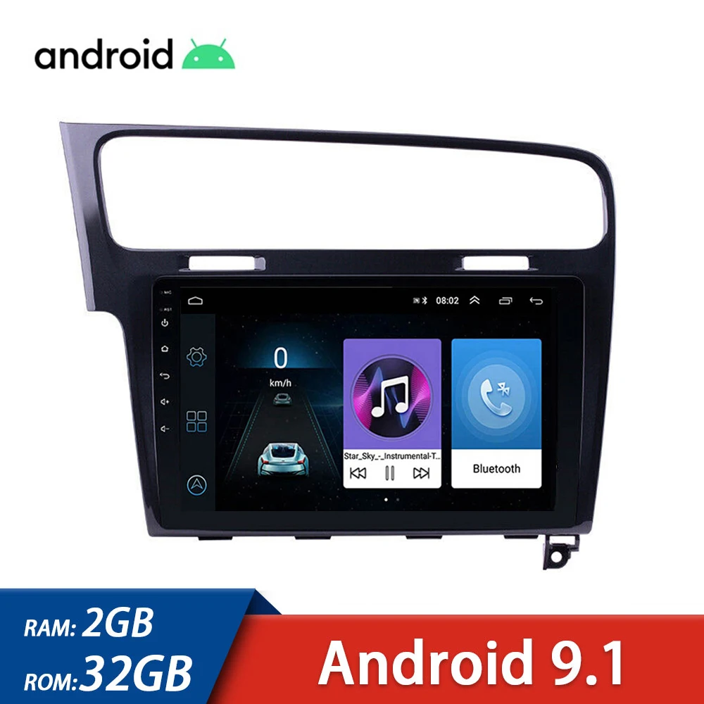 2 din Android 10 1 автомобильное радио GPS навигация для Volkswagen Golf 7 MK7 2013 2017 Автомобильный