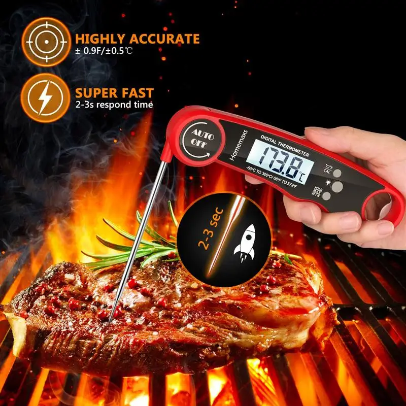 Двухкомпонентный цифровой термометр для мяса Homemaxs Модернизированный